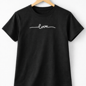 Love Script Half Sleeve T-Shirt