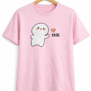 Cute Ghost Love Half Sleeve T-Shirt