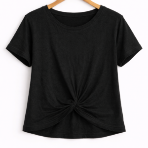 Front Knot Casual T-Shirt
