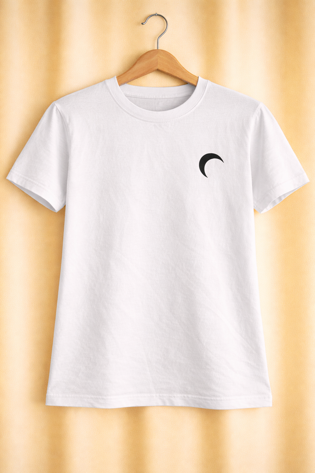 Midnight Crescent White T-Shirt