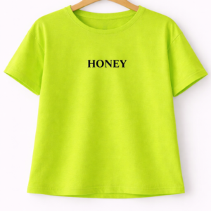 Neon Green “HONEY” Graphic T-Shirt