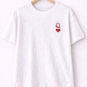Queen Heart White Tee