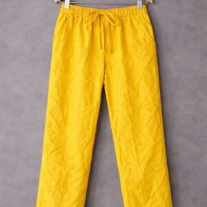 Yellow Drawstring Pants