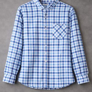 Blue Checkered Casual Shirt
