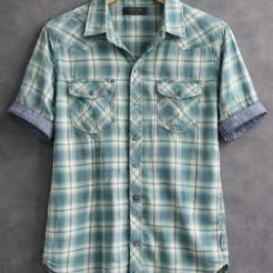 Green Check Casual Shirt