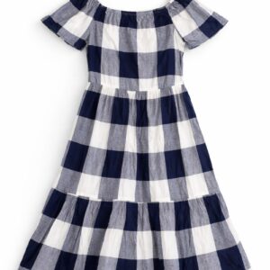 Women’s Checkered Tiered Dress