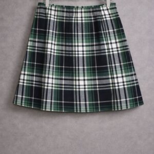 Green Checkered Mini Skirt