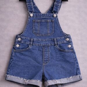 Classic Denim Overall Shorts