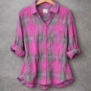 Crushed Tie-Dye Shirt Dress