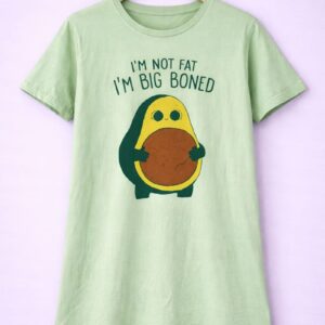 Mint Green Avocado Graphic Oversized T-Shirt