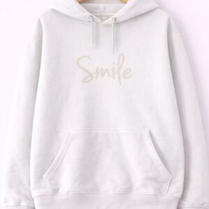 Smile Everyday White Hoodie