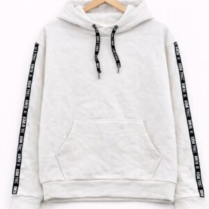 Urban White Crop Hoodie