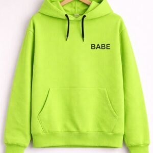 Neon Green “Babe” Hoodie