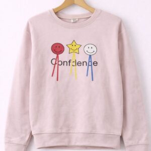 Confidence Smiley Pink Sweatshirt