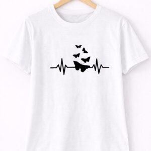 Butterfly Heartbeat Graphic T-Shirt