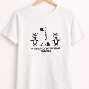 Interesting Animals Graphic White T-Shirt