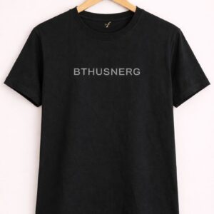 Bthusnerg Black Typography T-Shirt