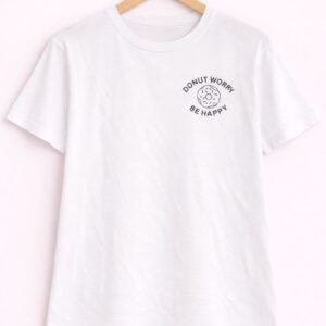 Donut Worry Be Happy Graphic T-Shirt