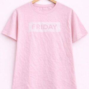 Friday Mood Pink Printed T-Shirt