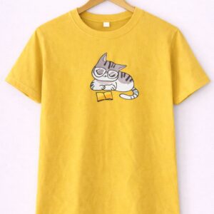 Cute Reader Cat Tee