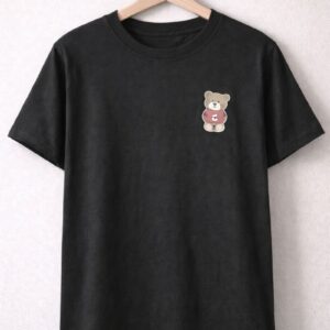 Mini Bear Black Tee