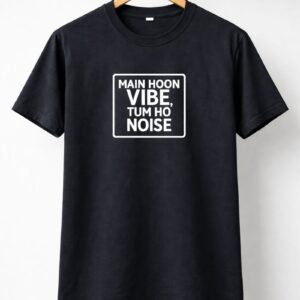 Vibe Over Noise Printed T-Shirt