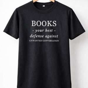 Books Over Talk Printed T-Shirt