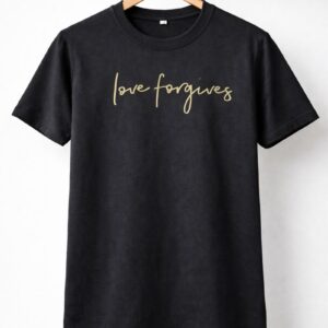 Love Forgives Script T-Shirt