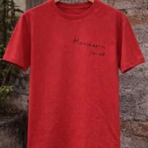 Mandarin Juice Text Print T-Shirt