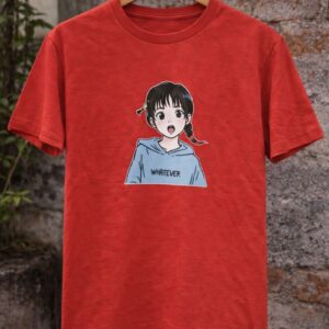 Whatever Anime Girl Graphic T-Shirt