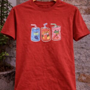 Triple Drink Print T-Shirt