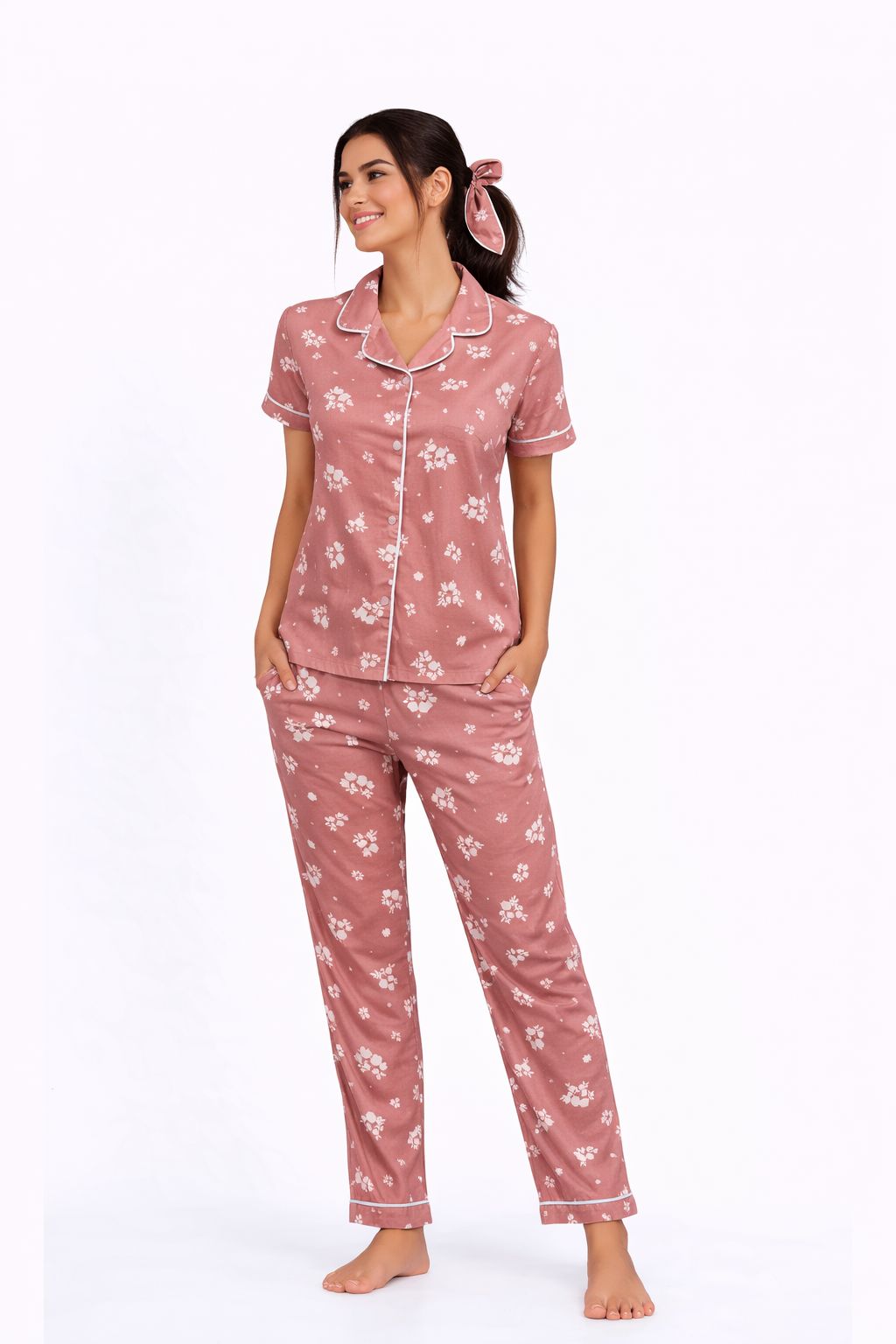 Pink Petals Pajama Set